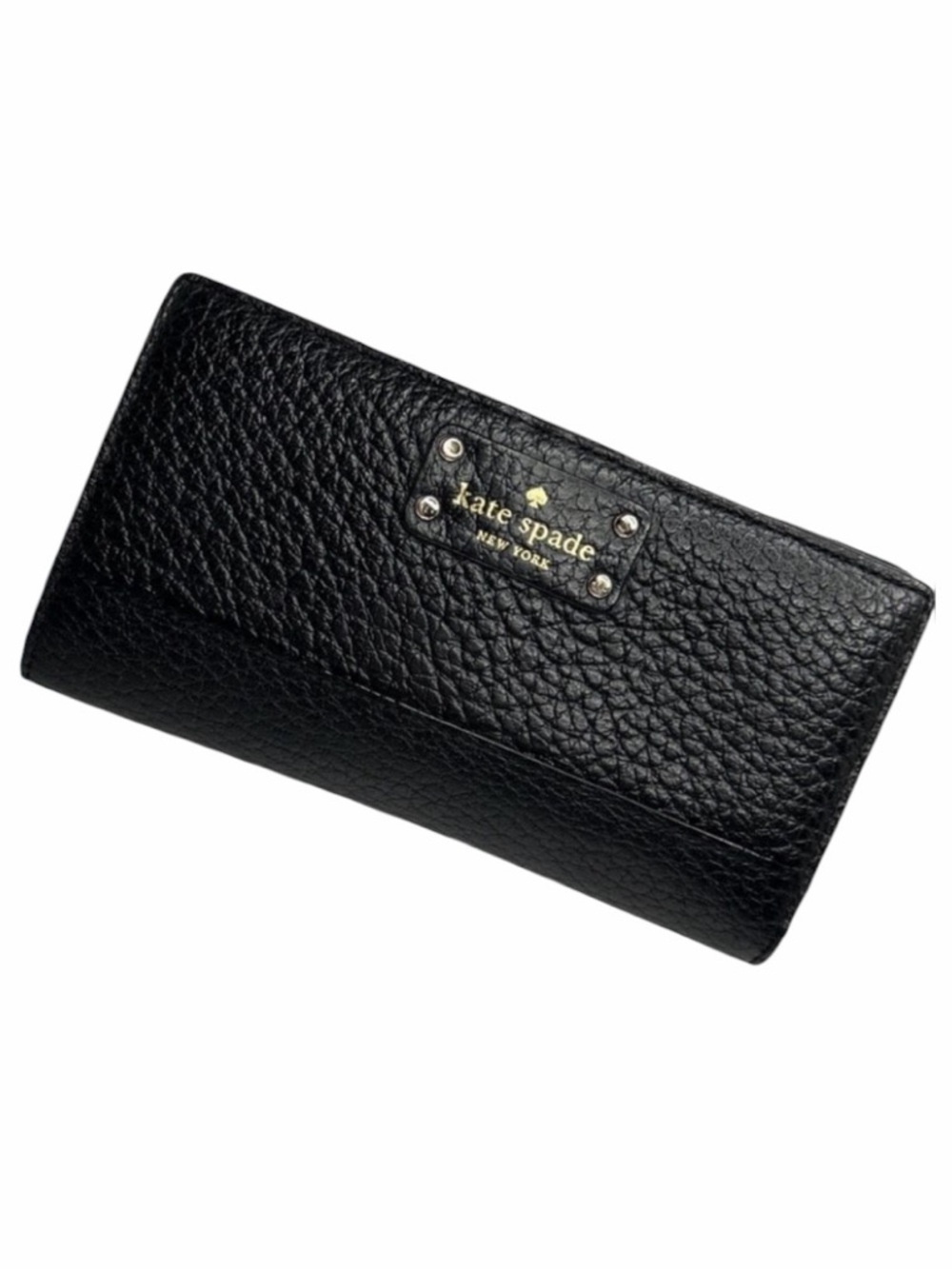 kate‎ spade Bay Street Black Pebbled Leather Stacy Wallet